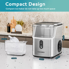 Load image into Gallery viewer, EUHOMY Pebble Ice Maker Machine with 35lbs/24H Soft Ice, Self-Cleaning Includes 2 Bottles of Cleaner - Euhomy