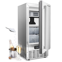 Load image into Gallery viewer, EUHOMY Commercial Under Counter Nugget Ice Maker Machine Includes 2 Bottles of Cleaner - Euhomy