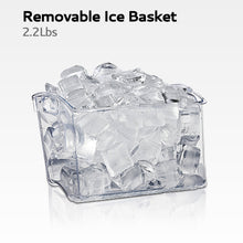 Load image into Gallery viewer, EUHOMY Luna Pro LunaArc™️ Portable Crystal Crescent Ice Maker Countertop – Melts 30 Mins Lower, Rapid Ice Making in 12 Mins, Real-Time Status Visibility