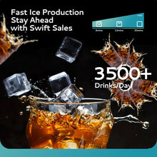 Load image into Gallery viewer, EUHOMY 339/449Lbs/24H Easy Use Commercial Ice Maker Machine Includes 2 Bottles of Cleaner - Euhomy