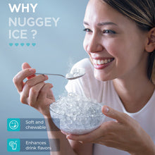 Load image into Gallery viewer, EUHOMY Commercial Under Counter Nugget Ice Maker Machine Includes 2 Bottles of Cleaner - Euhomy