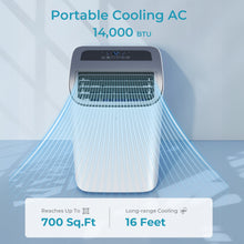 Load image into Gallery viewer, EUHOMY Portable Air Conditioners 14000 Btu3 in 1 Portable Cooling AC with Dehumidifier Fan Modes