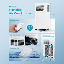 Load image into Gallery viewer, EUHOMY Portable Air Conditioners 3 in 1 Portable Cooling AC with Dehumidifier, Fan, Sleep Modes - Euhomy