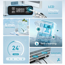 Load image into Gallery viewer, EUHOMY Commercial Under Counter Nugget Ice Maker Machine Includes 2 Bottles of Cleaner - Euhomy