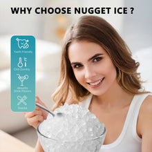 Load image into Gallery viewer, EUHOMY Portable Nugget Ice Maker Countertop Auto-Cleaning Sonic Includes 2 Bottles of Cleaner - Euhomy