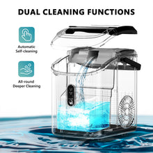 Load image into Gallery viewer, EUHOMY Portable Nugget Ice Maker Countertop Auto-Cleaning Sonic Includes 2 Bottles of Cleaner - Euhomy