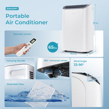 Load image into Gallery viewer, EUHOMY Portable Air Conditioners 14000 Btu3 in 1 Portable Cooling AC with Dehumidifier Fan Modes