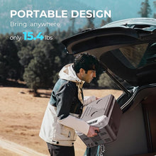 Load image into Gallery viewer, EUHOMY 12V Portable Car Refrigerator, 10L, Single Zone, APP Control, Brown &amp; Gray – Compact Fridge &amp; Freezer for Camping &amp; Travel