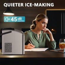 Load image into Gallery viewer, EUHOMY Portable Nugget Ice Maker Countertop Auto-Cleaning Sonic Includes 2 Bottles of Cleaner - Euhomy