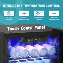 Load image into Gallery viewer, EUHOMY 3.2 Cu.Ft 126 Can Built in &amp; Free Standing Beverage Cooler Wine Cooler