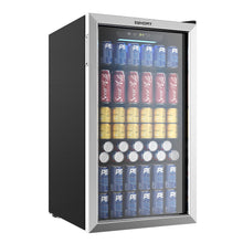 Load image into Gallery viewer, EUHOMY 3.2 Cu.Ft 126 Can Built in &amp; Free Standing Beverage Cooler Wine Cooler