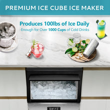 Load image into Gallery viewer, EUHOMY Excellent Storage Container Undercounter Commercial Ice Machine Includes 2 Bottles of Cleaner - Euhomy