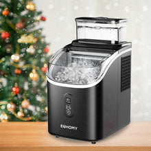 Load image into Gallery viewer, EUHOMY Ice Cube Maker Machine Countertop with External Water Tank, 34Lbs, 16Pcs Ready in 13 Mins, 2 Ways to Add Water, Auto-Cleaning - Euhomy